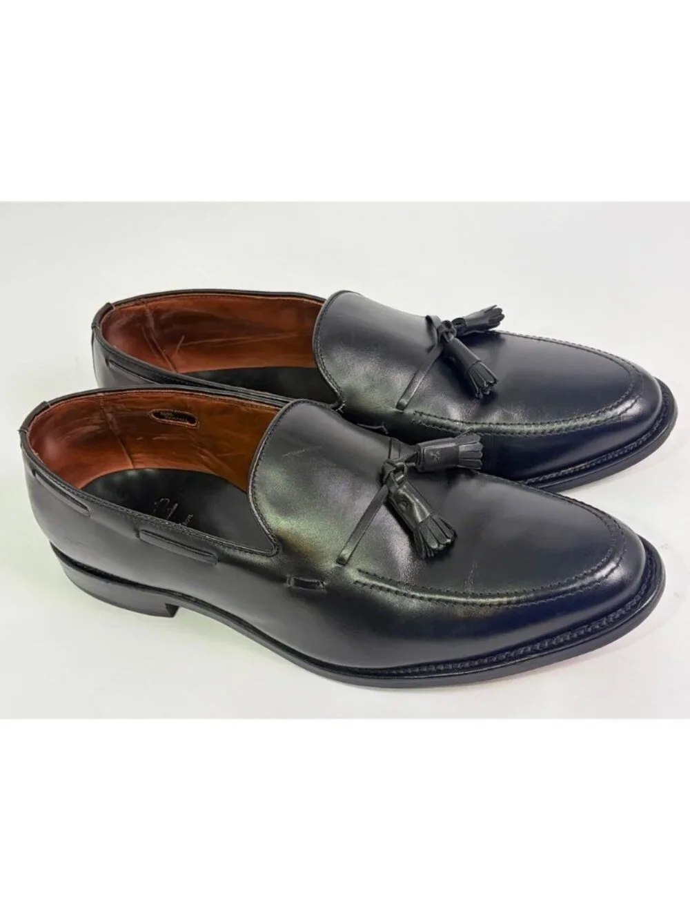 Allen Edmonds Shoes Mens Size 13 EEE Black Grayson Leather Tassel Loafers USA